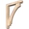 Ekena Millwork Imperial Craftsman Smooth Bracket w/ Offset Brace, Douglas Fir, 5 1/2"W x 32"D x 40"H BKT0604X32X40IMP04SDF - alternate 1